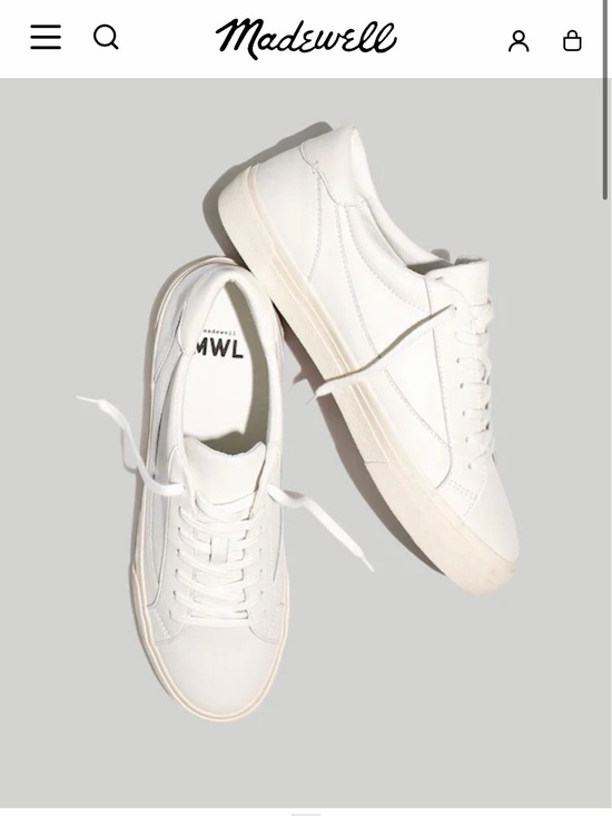 Madewell Shoes - Madewell White Low-Top Leather Sneakers